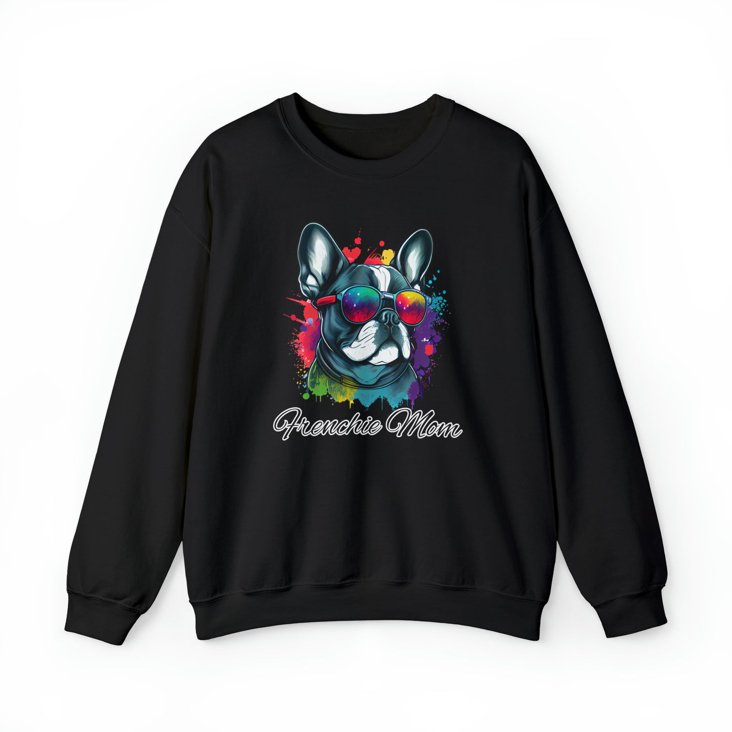 Beautiful Water Colour Paint Drip Frenchie Mom Sweatshirt