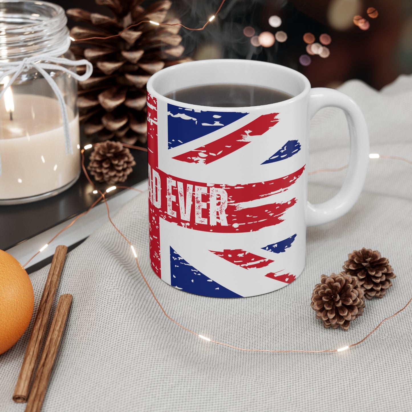 Best Dad Ever Patriotic Union Jack Mug