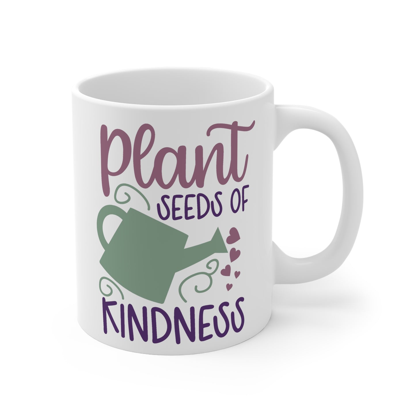 Motivational Pastel Gardening Mug - Plant Seeds of Kindness