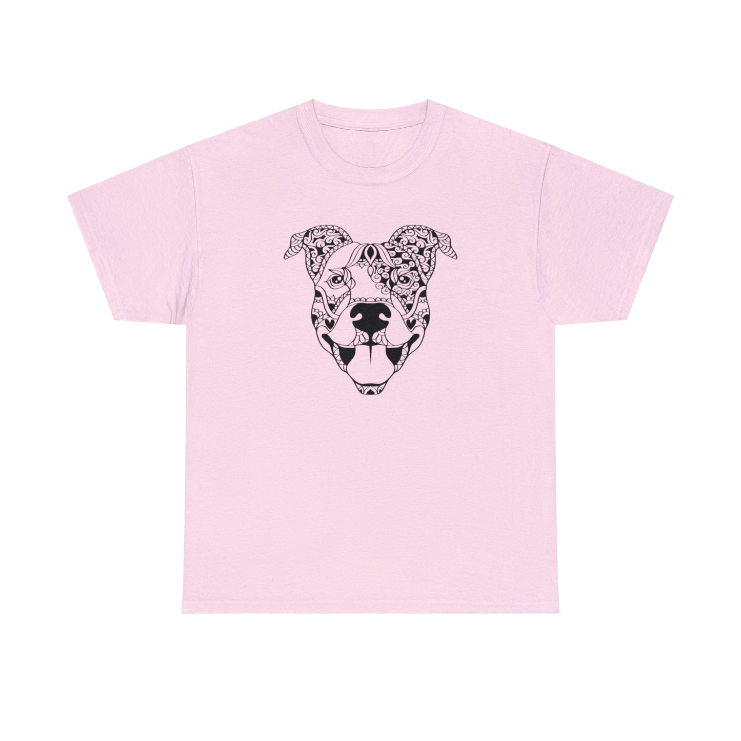 Unisex Abstract Mandala Style Staffordshire Bull Terrier T-shirt for Adults and Youths