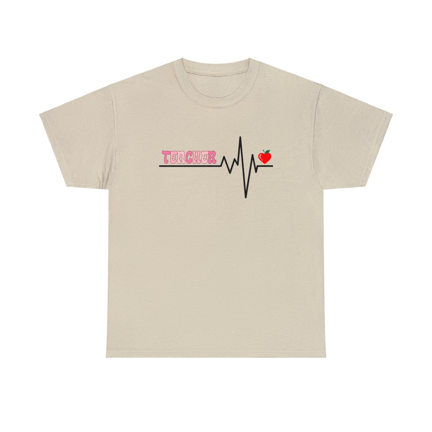 Pastel Heartbeat Teacher T-shirt - Best Teacher Gift