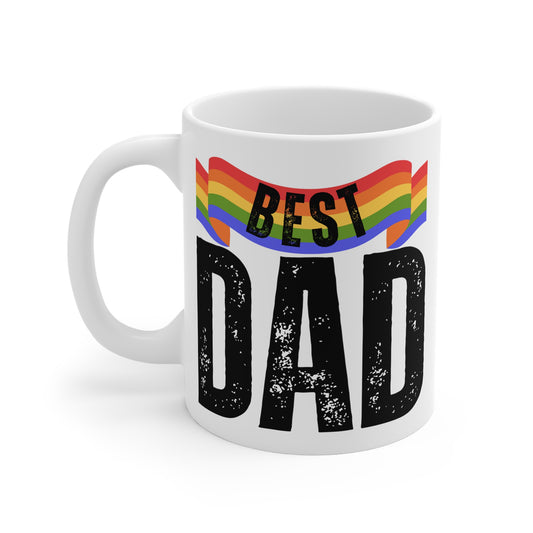 Best Pride Dad Mug - Pride Father's Day Gift LGBTQ+