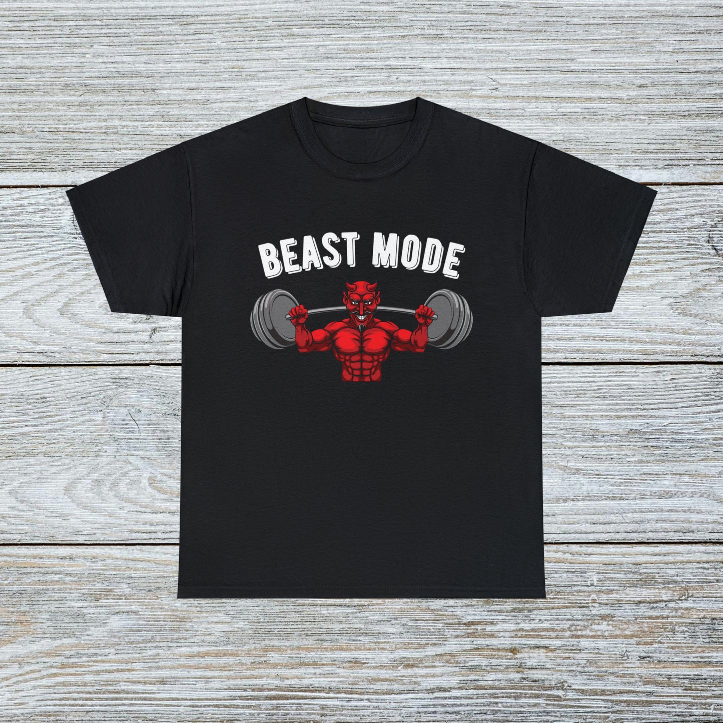 Beast Mode Gym T-shirt - Weight Training Devil Top