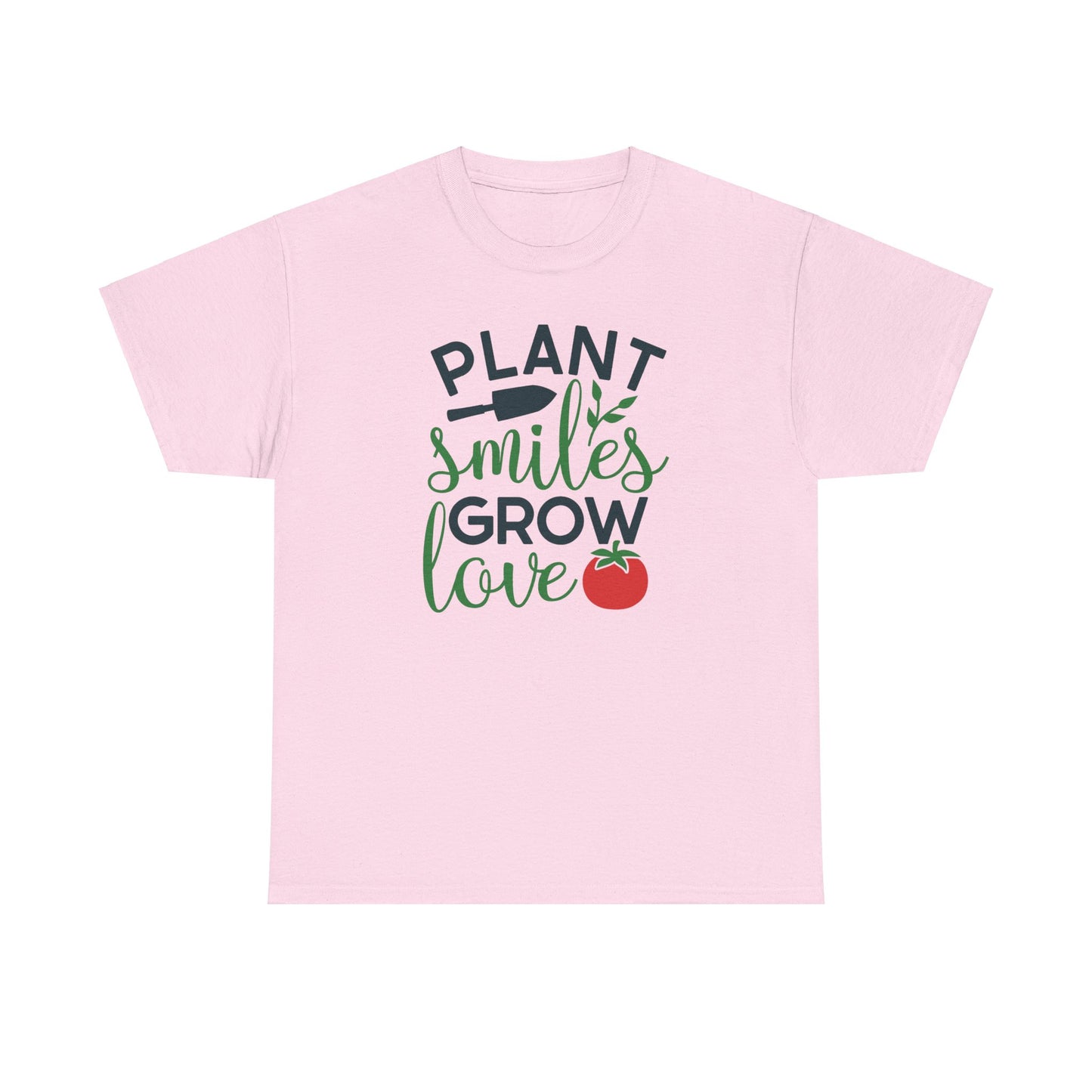 Motivational Gardening T-shirt - Plant Smiles Grow Love