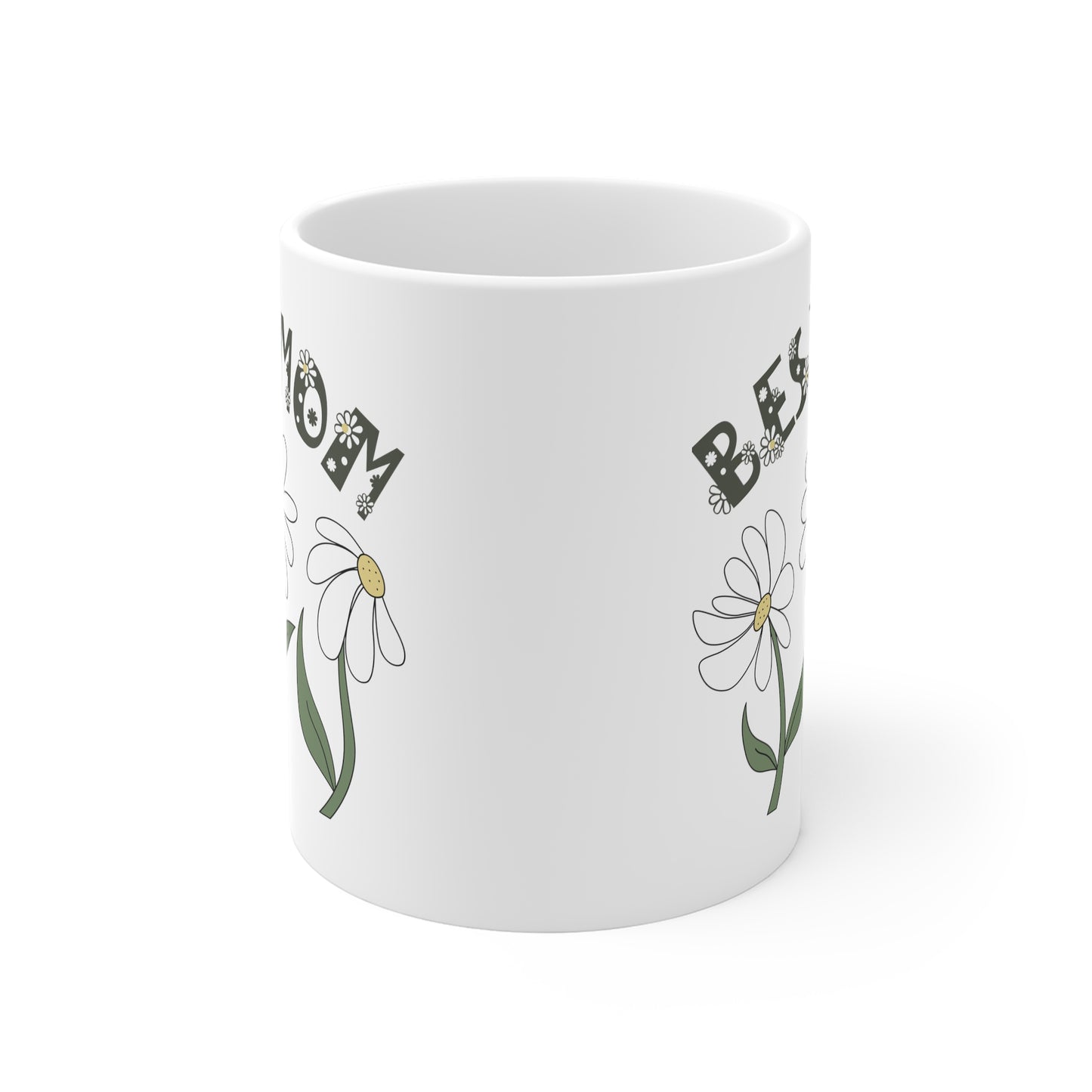 Best Mom Daisy Mug - A Beautiful Floral Mug for Mother's Day or Mom's Birthday