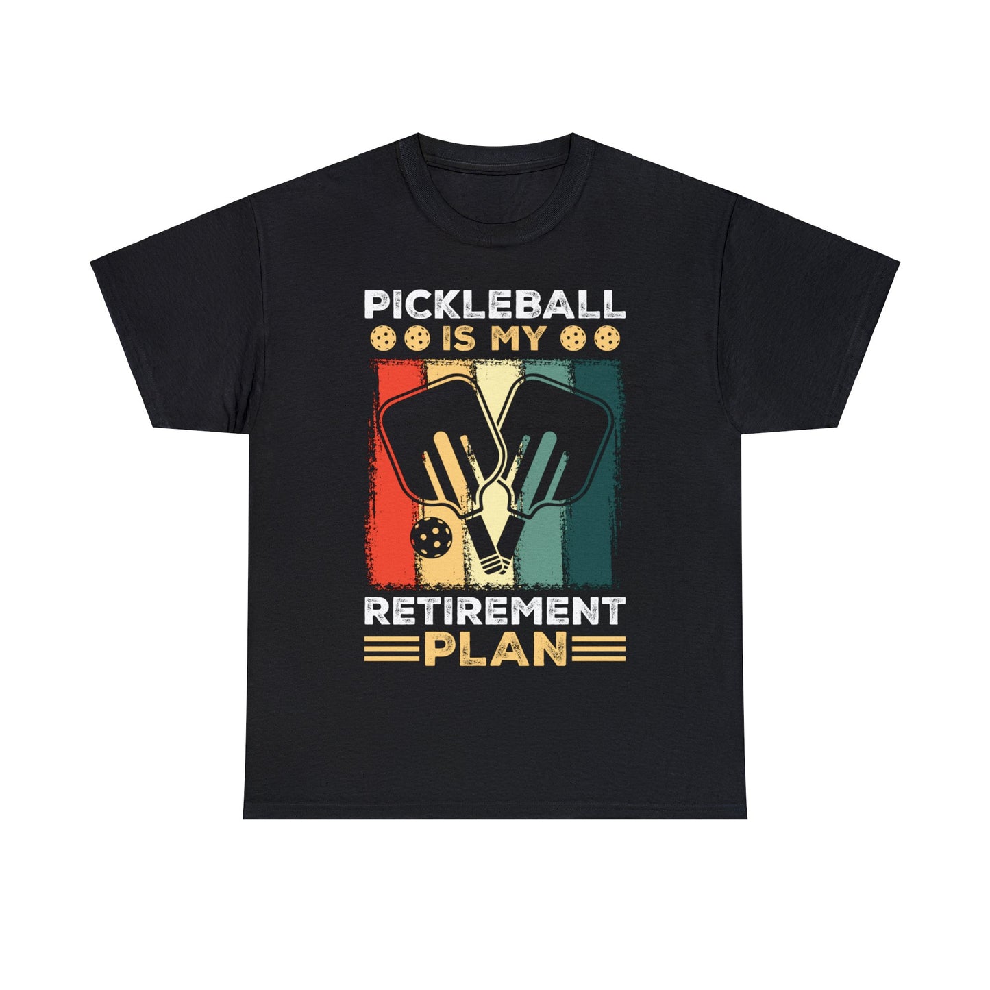 Funny Unisex Retirement Plan Pickleball Luxury T-shirt