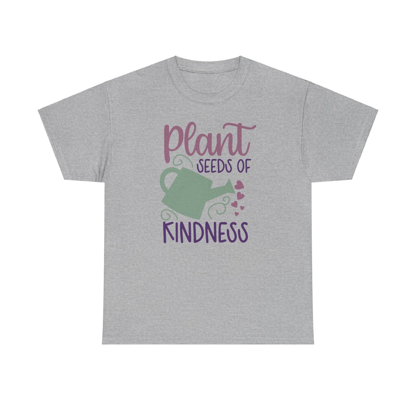 Pastel Motivational Floral T-shirt - Plant Seeds of Kindness