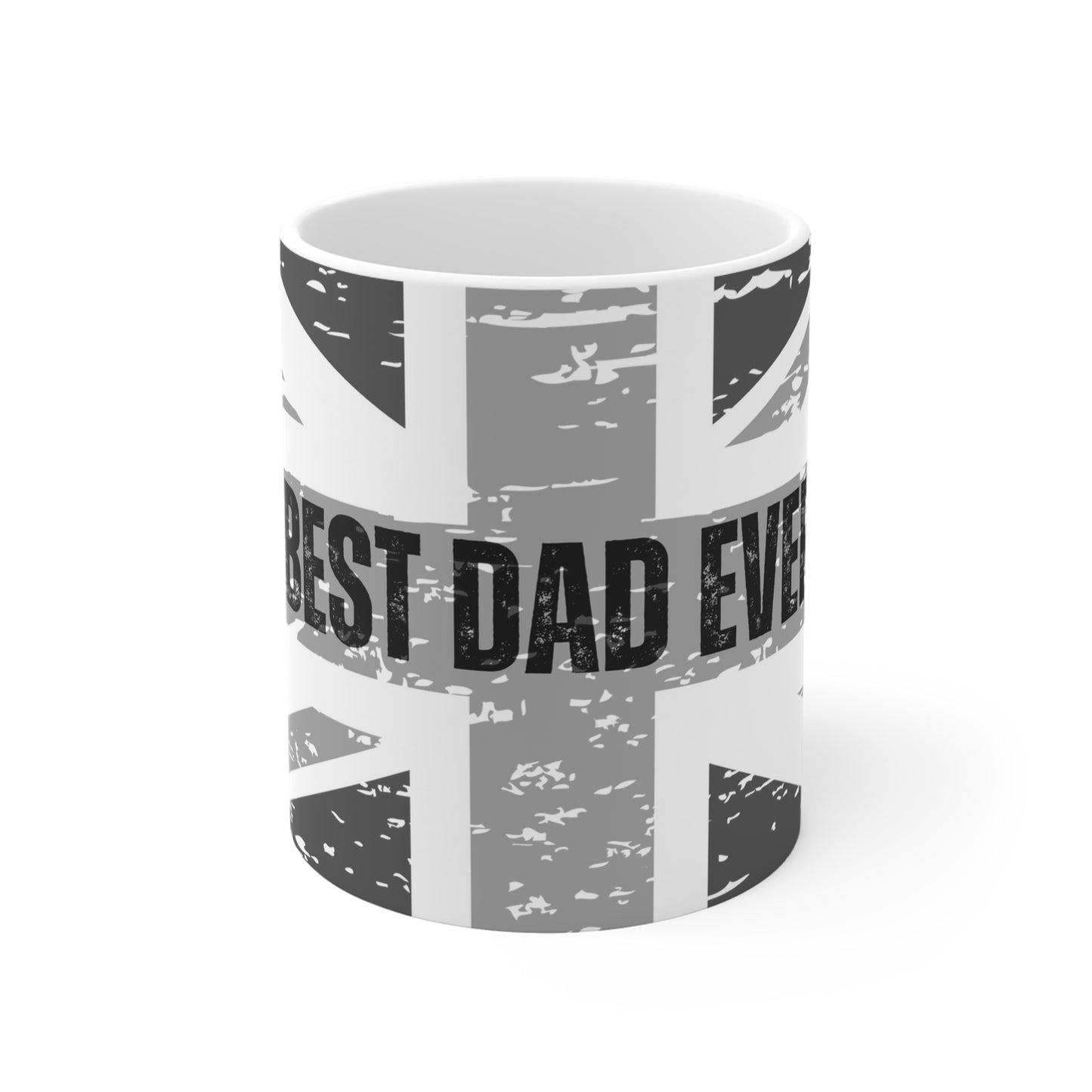 Best Dad Ever Patriotic Union Jack Mug - Greys