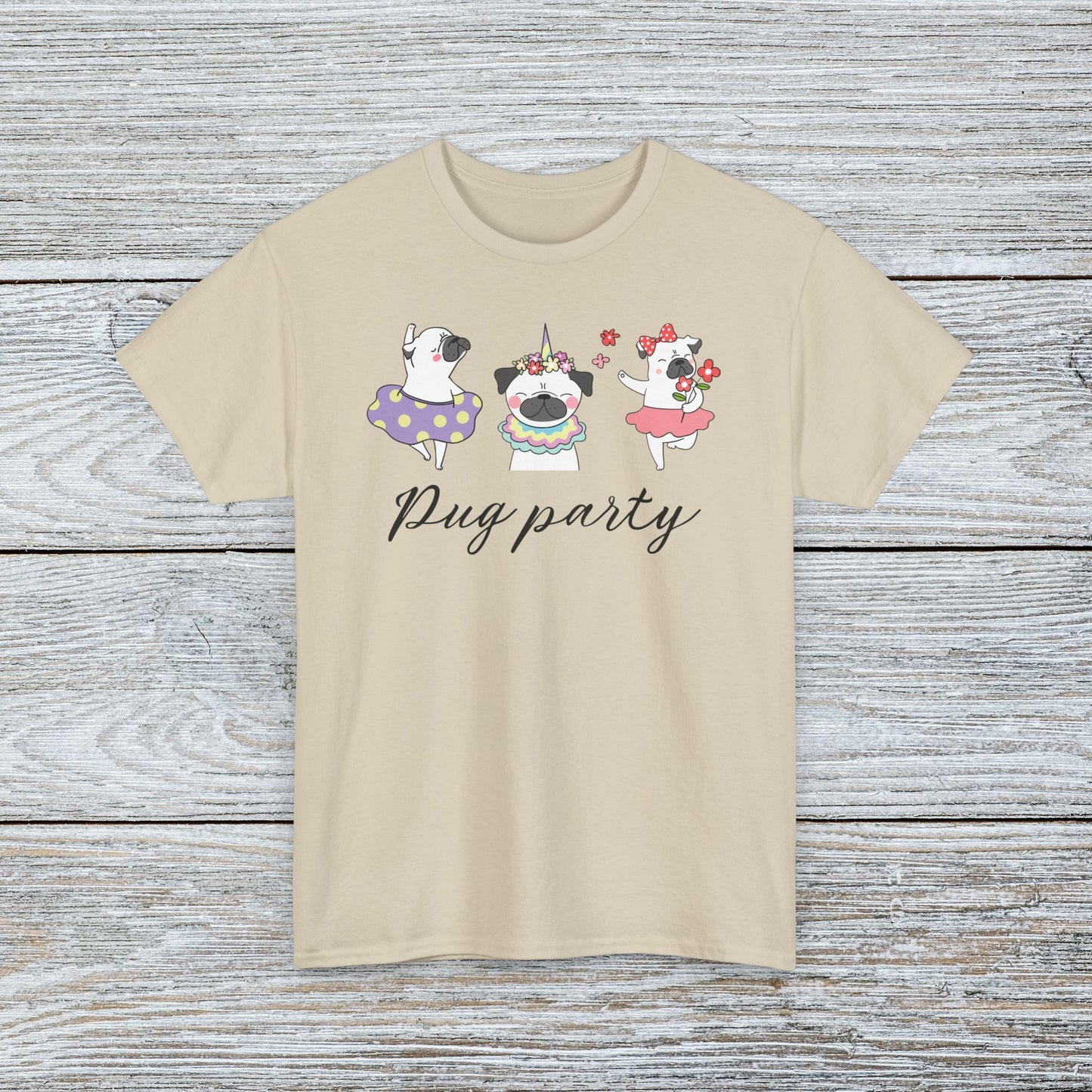 Cute Ballerina Dancing Pug T-shirt - Pug Party