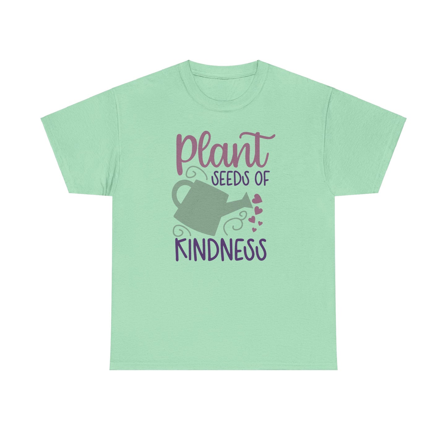 Pastel Motivational Floral T-shirt - Plant Seeds of Kindness