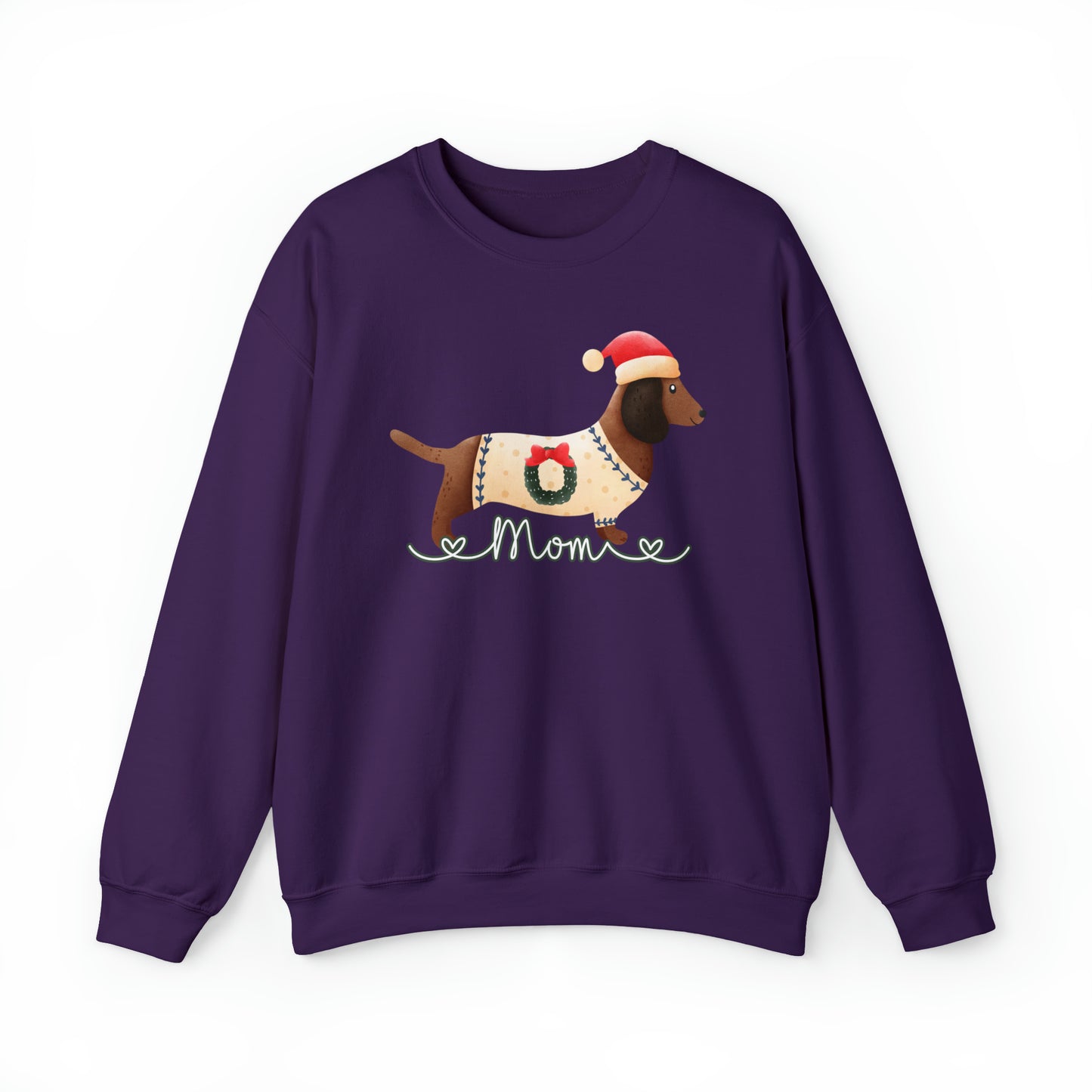 Cute Dachshund Mom Christmas Sweatshirt