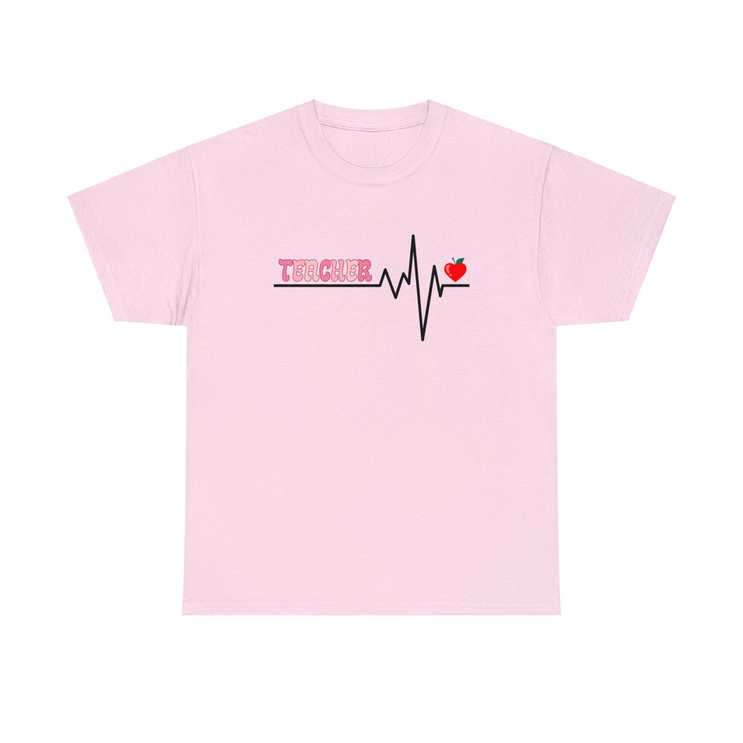 Pastel Heartbeat Teacher T-shirt - Best Teacher Gift