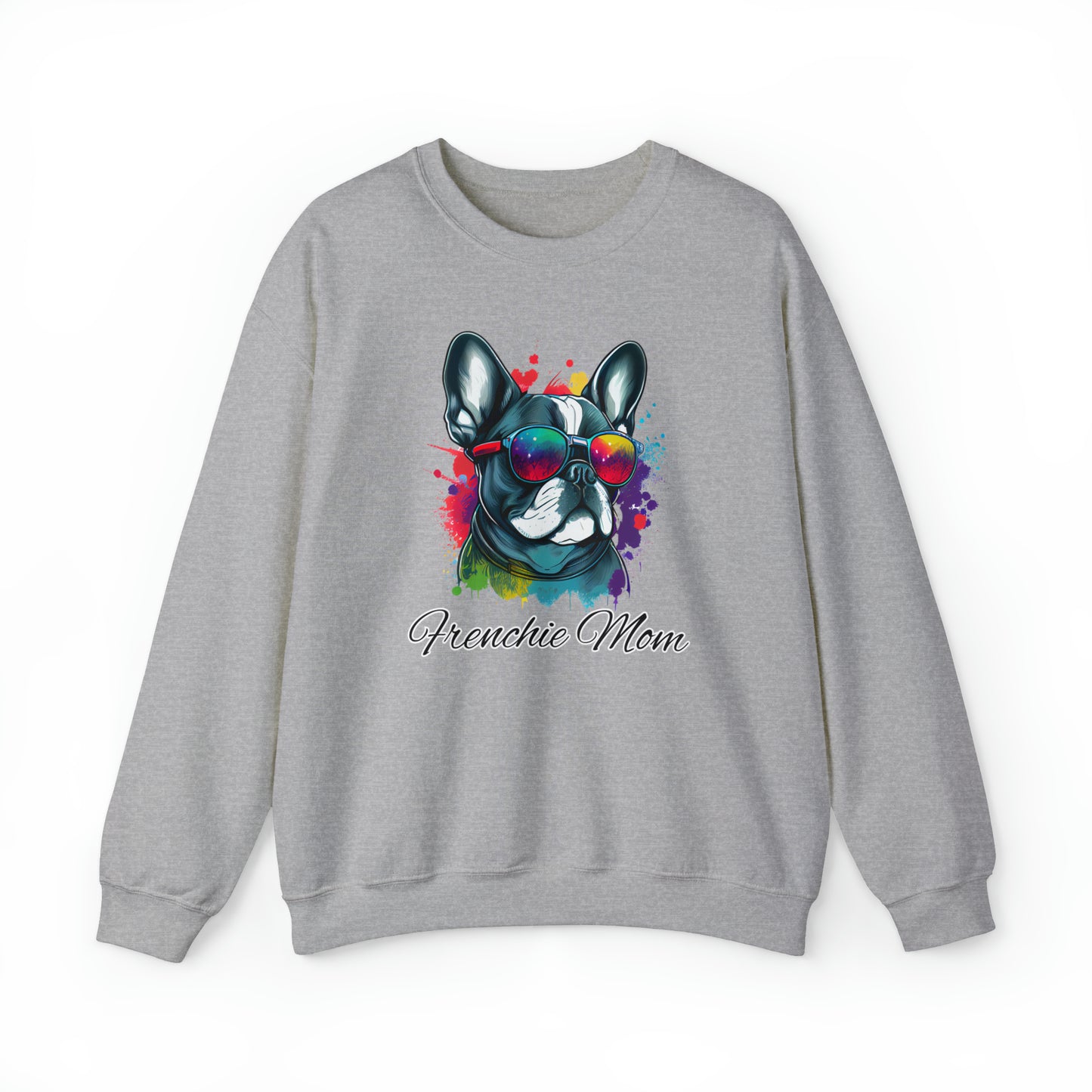 Beautiful Water Colour Paint Drip Frenchie Mom Sweatshirt