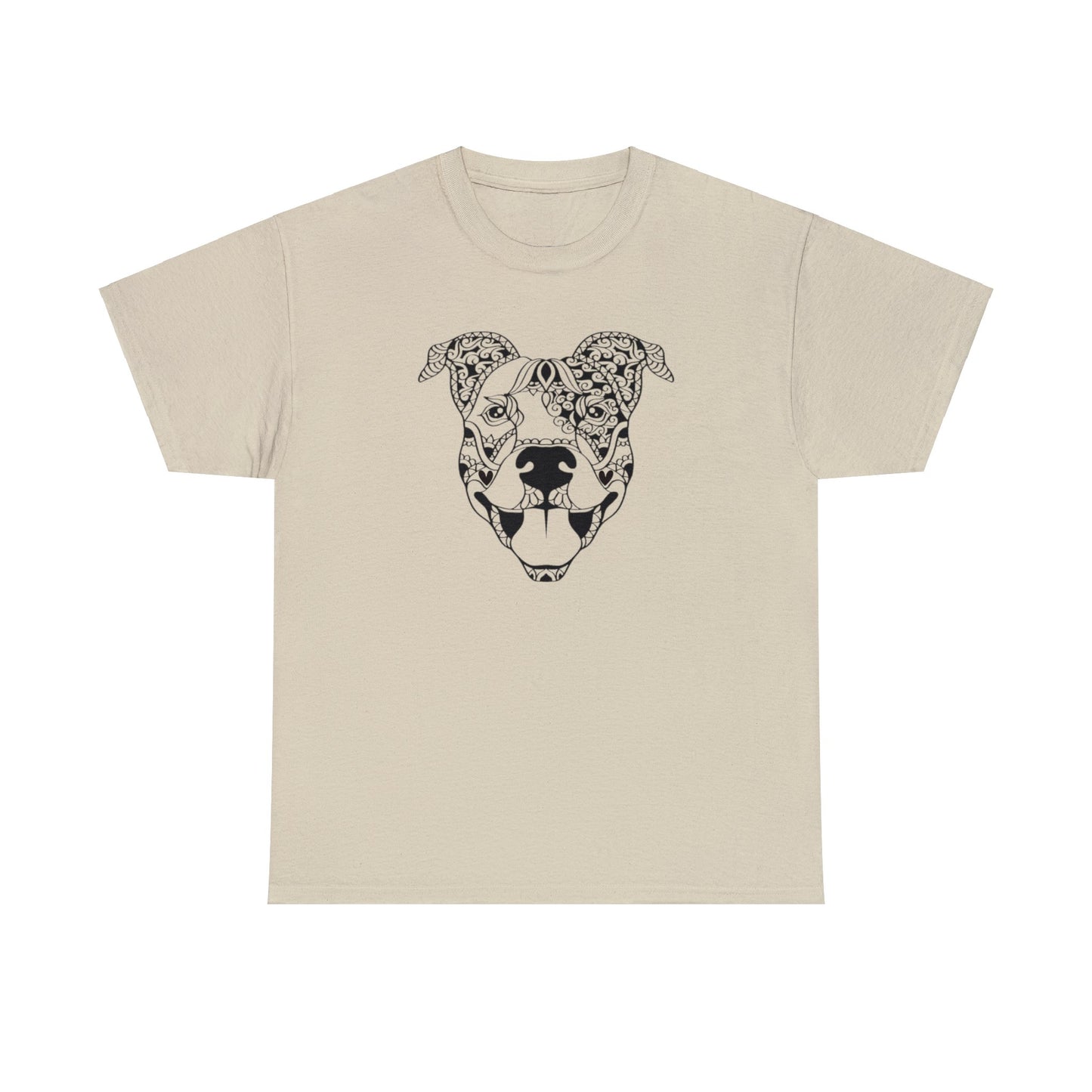 Unisex Abstract Mandala Style Staffordshire Bull Terrier T-shirt for Adults and Youths