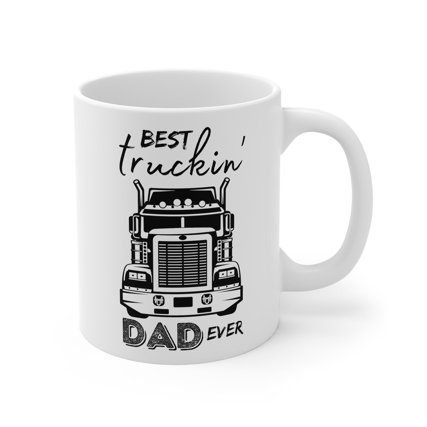 Best Truckin' Dad Ever Gift - A Luxury Mug for Truck Driving Dads