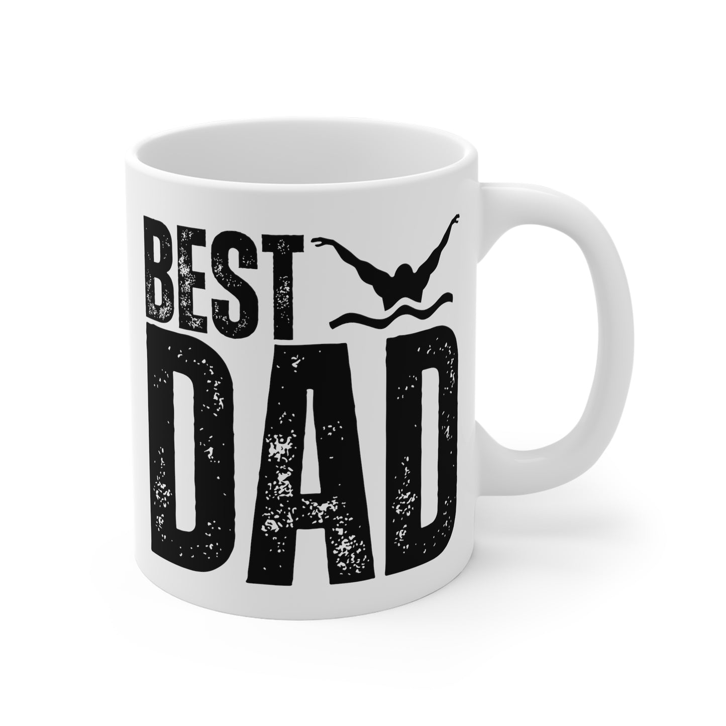 Best Swimming Dad Mug, Father's Day Gift or Birthday Gift for Swimmer