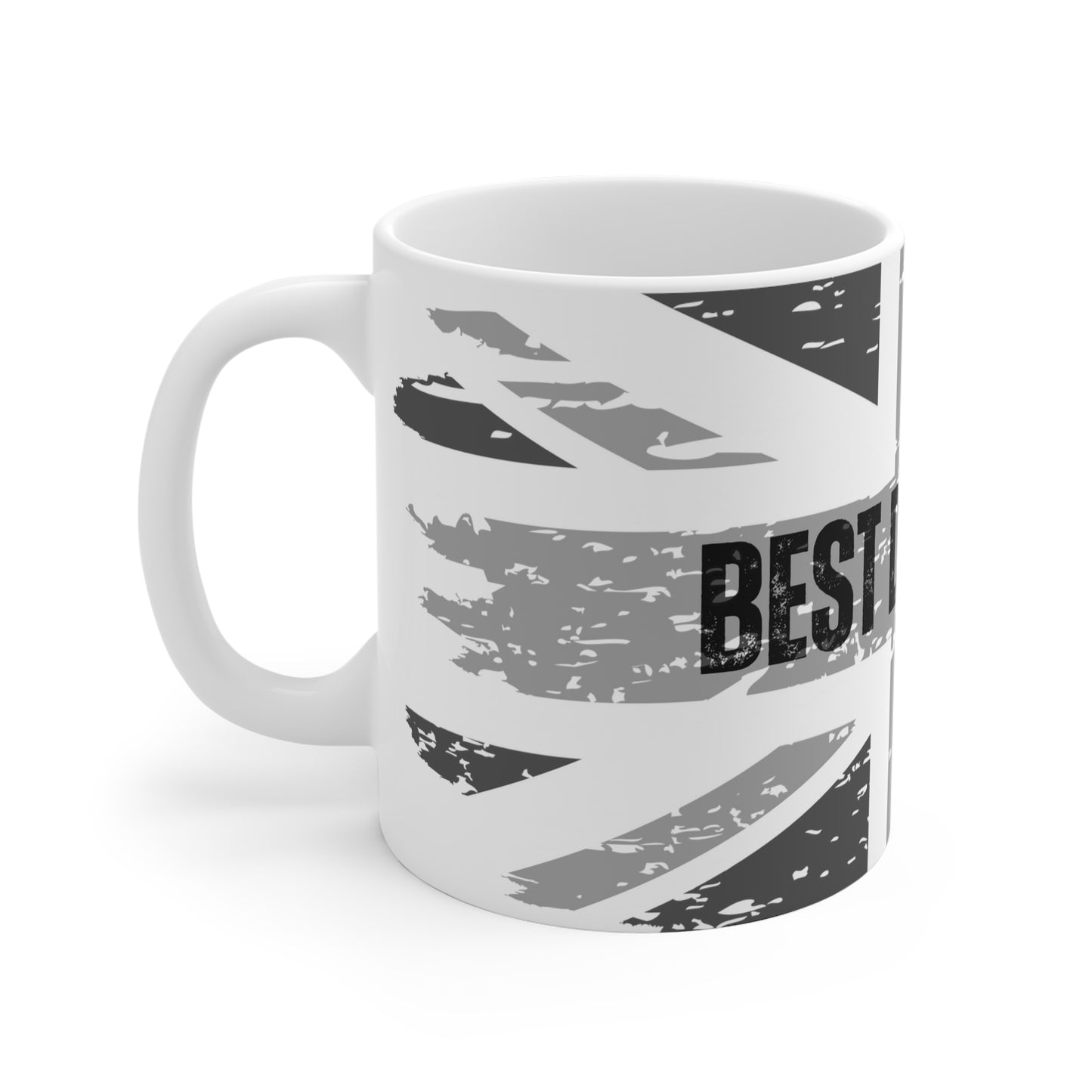 Best Dad Ever Patriotic Union Jack Mug - Greys