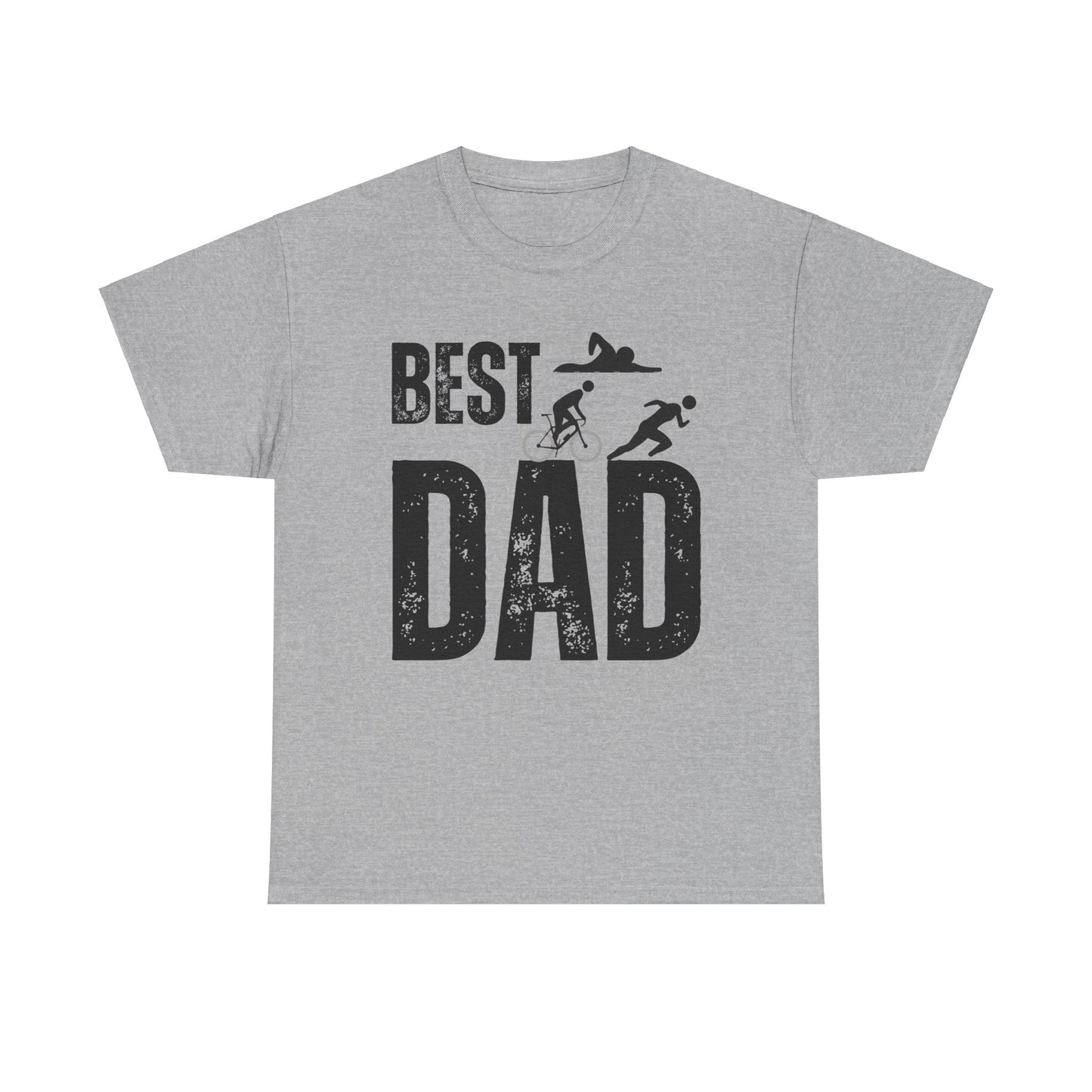 Best Triathlete Dad T-shirt - Triathlon Dad Birthday or Father's Day Gift