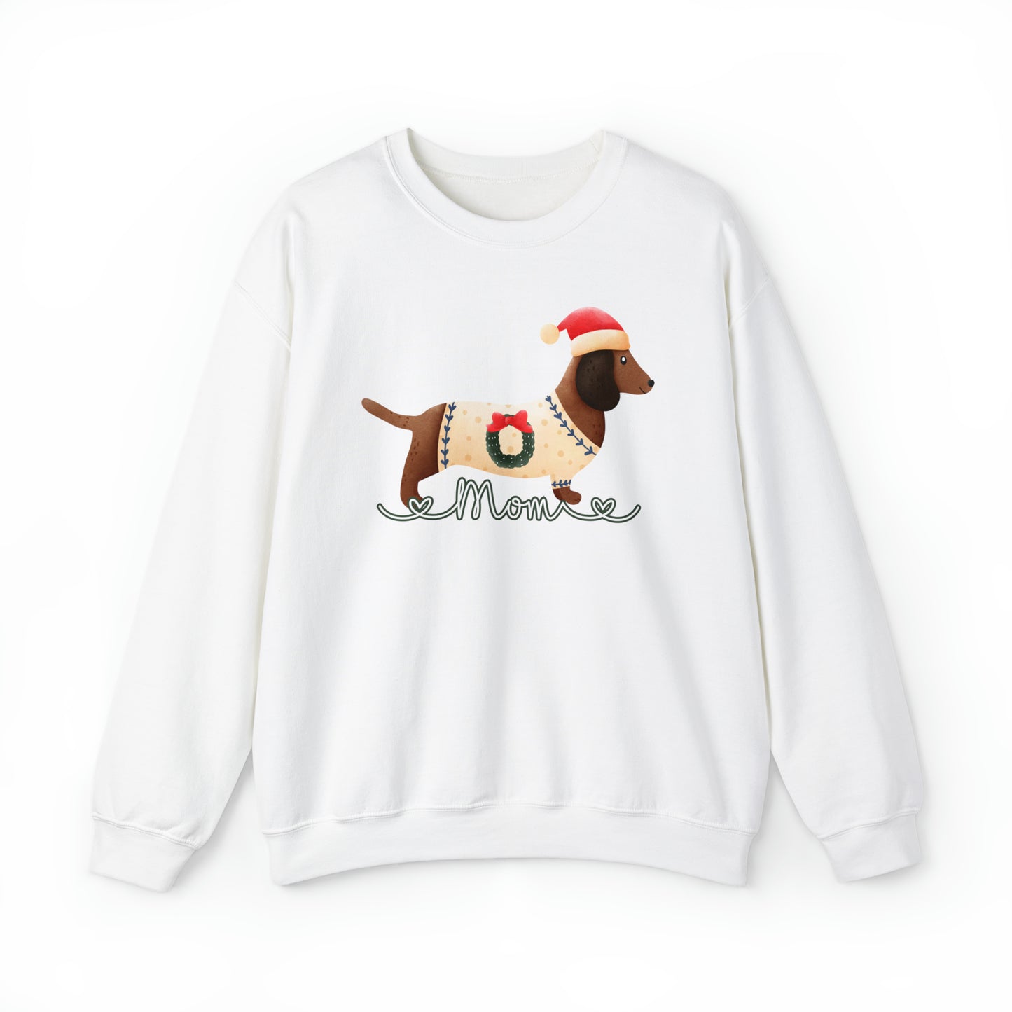 Cute Dachshund Mom Christmas Sweatshirt