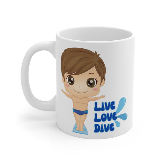 Diving and Swimming Mug for Boys and Men