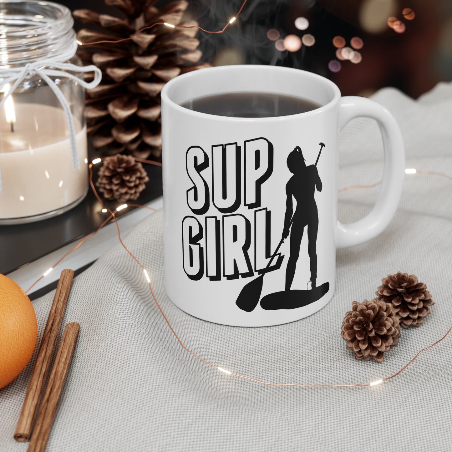 SUP Girl Mug - Stand Up Paddle-boarding Gift