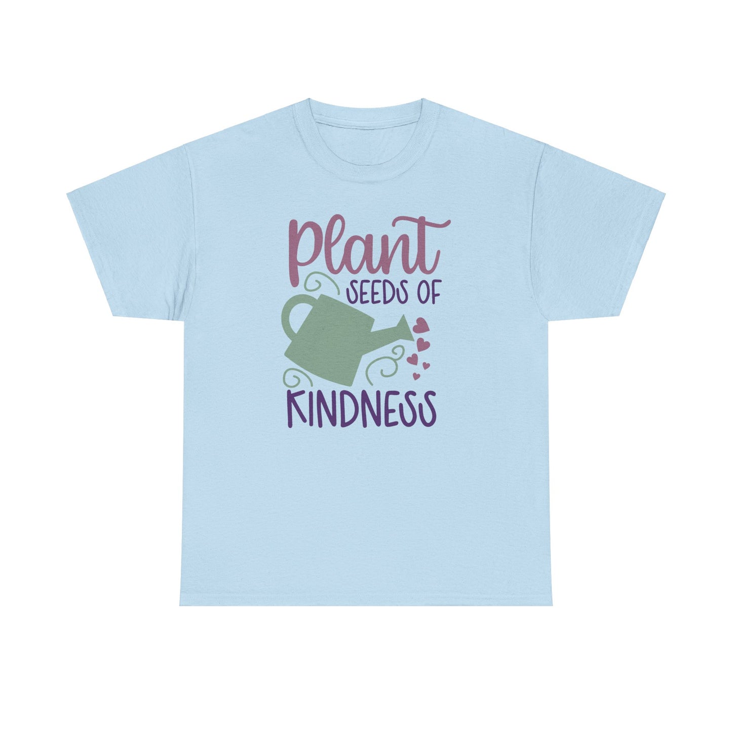 Pastel Motivational Floral T-shirt - Plant Seeds of Kindness