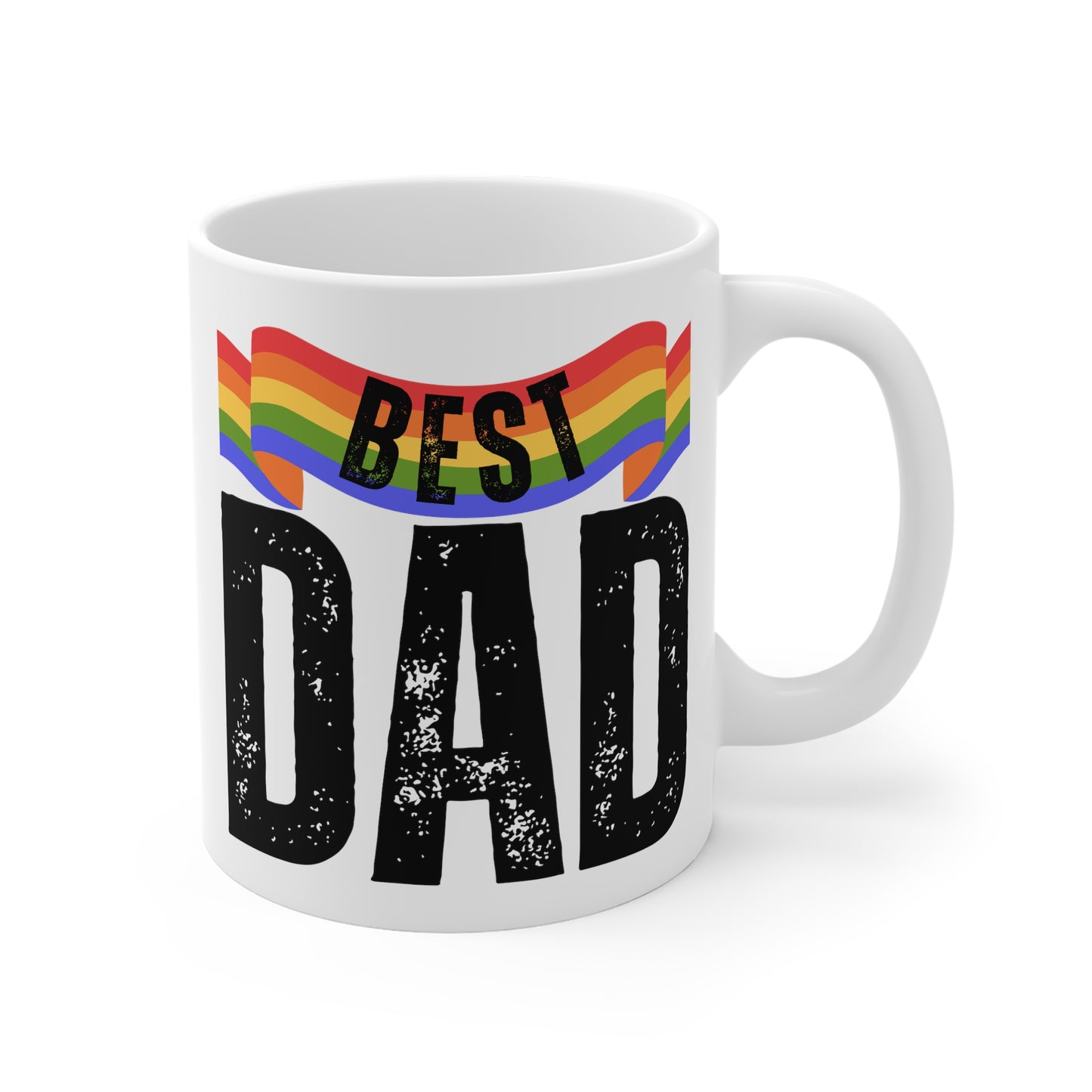 Best Pride Dad Mug - Pride Father's Day Gift LGBTQ+