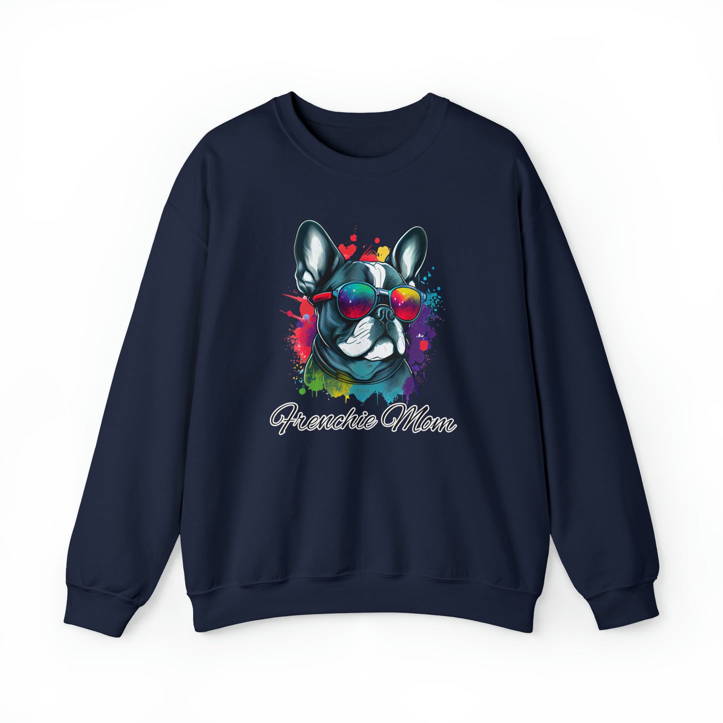 Beautiful Water Colour Paint Drip Frenchie Mom Sweatshirt