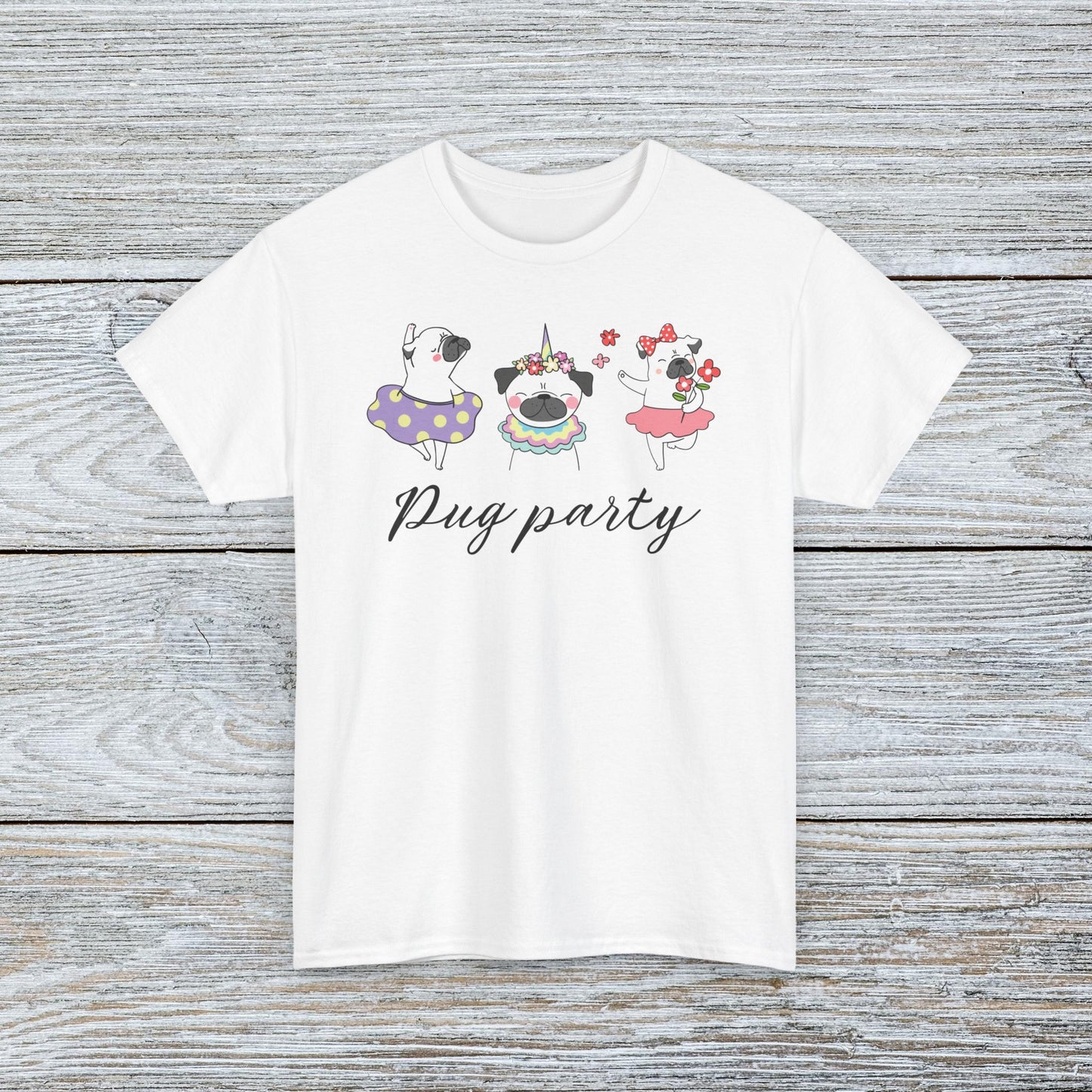 Cute Ballerina Dancing Pug T-shirt - Pug Party