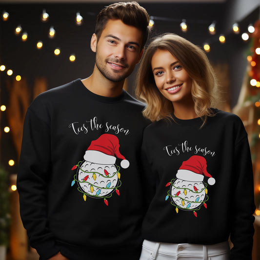 Luxury Christmas Golf Player Sweatshirt