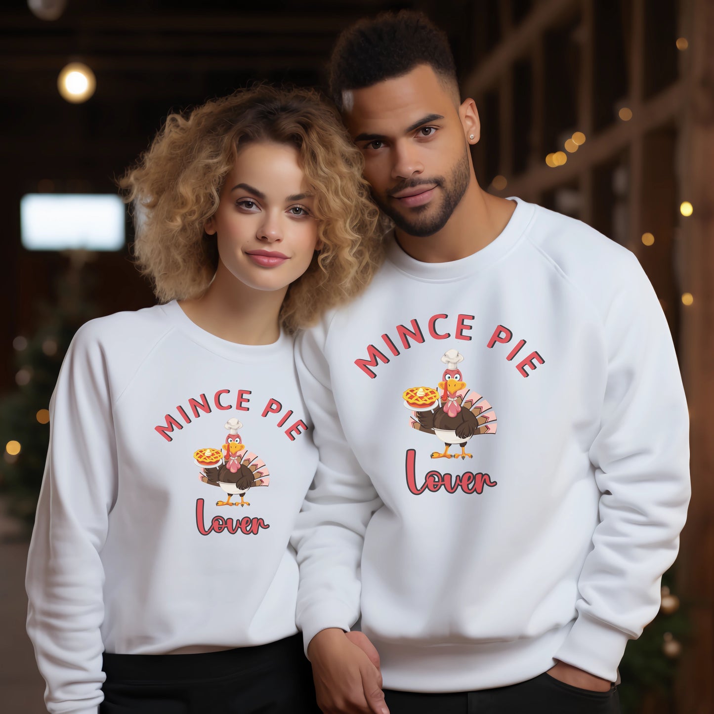 Unisex Mince Pie Lover Funny Christmas Sweatshirt for Adults and Youths