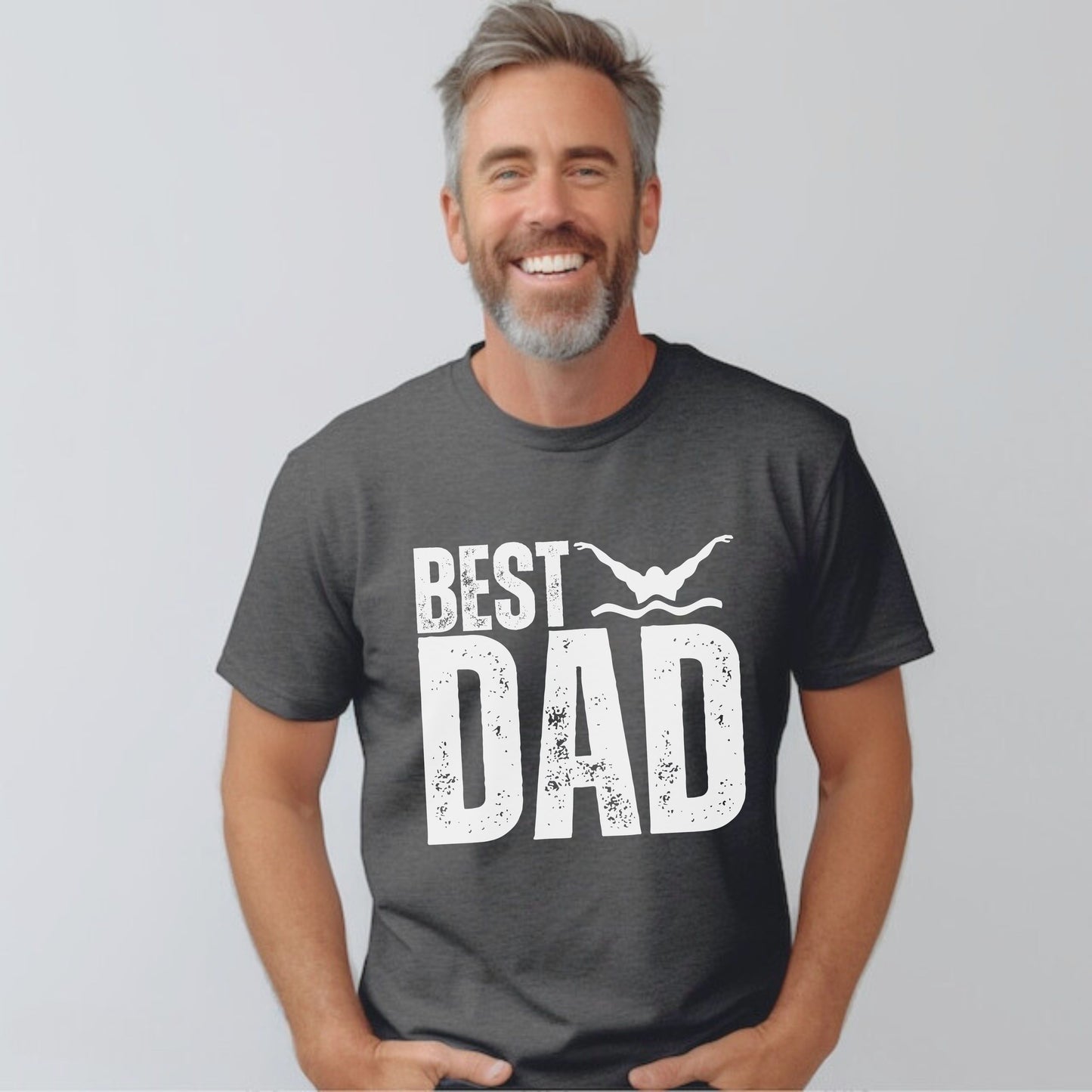 Best Swimming Dad T-shirt, Father's Day or Birthday Gift for Swimmer