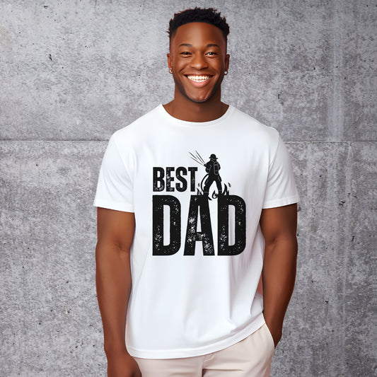 Best Fireman Dad T-shirt - Firefighter Father's Day Gift