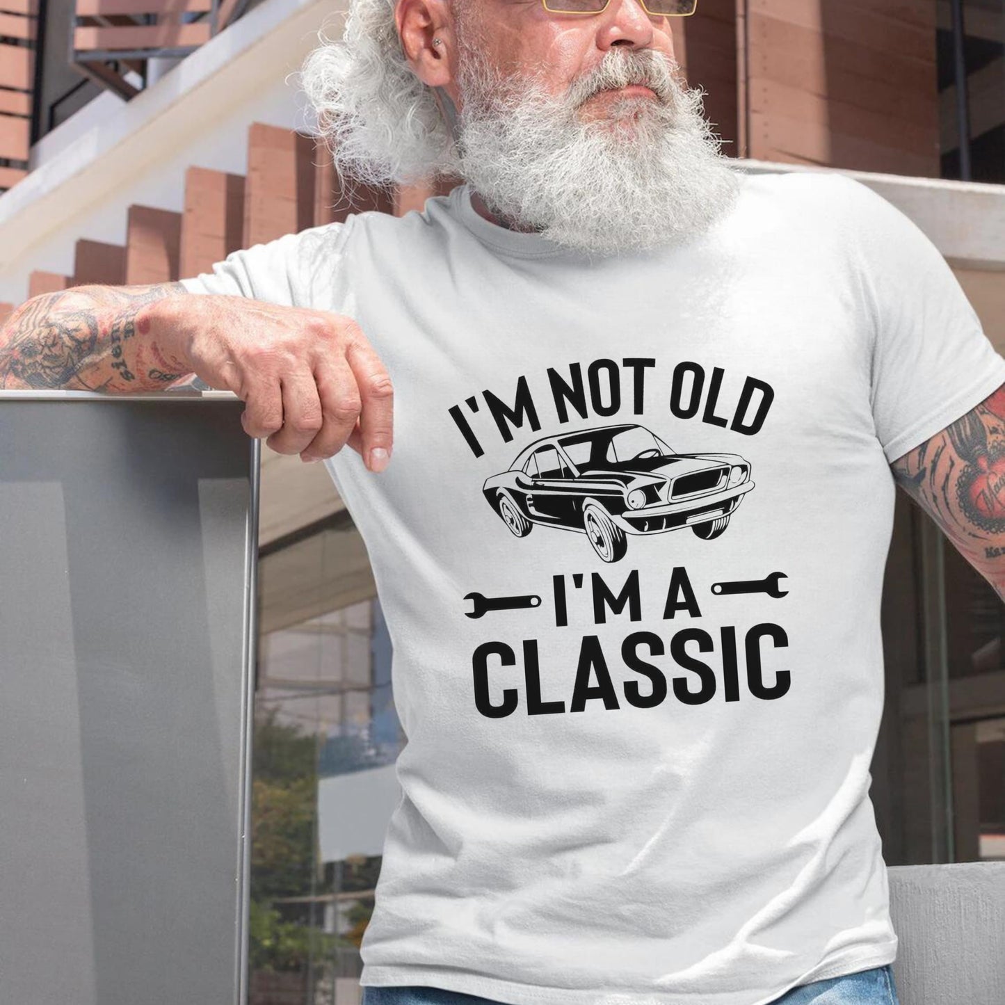 Men's 'I'm Not Old I'm a Classic' Birthday T-shirt