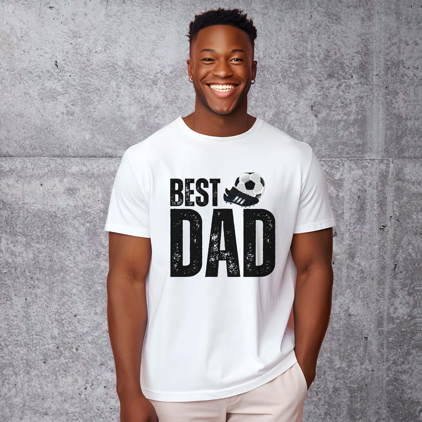 Best Footballer Dad Tee - Father's Day Football Gift