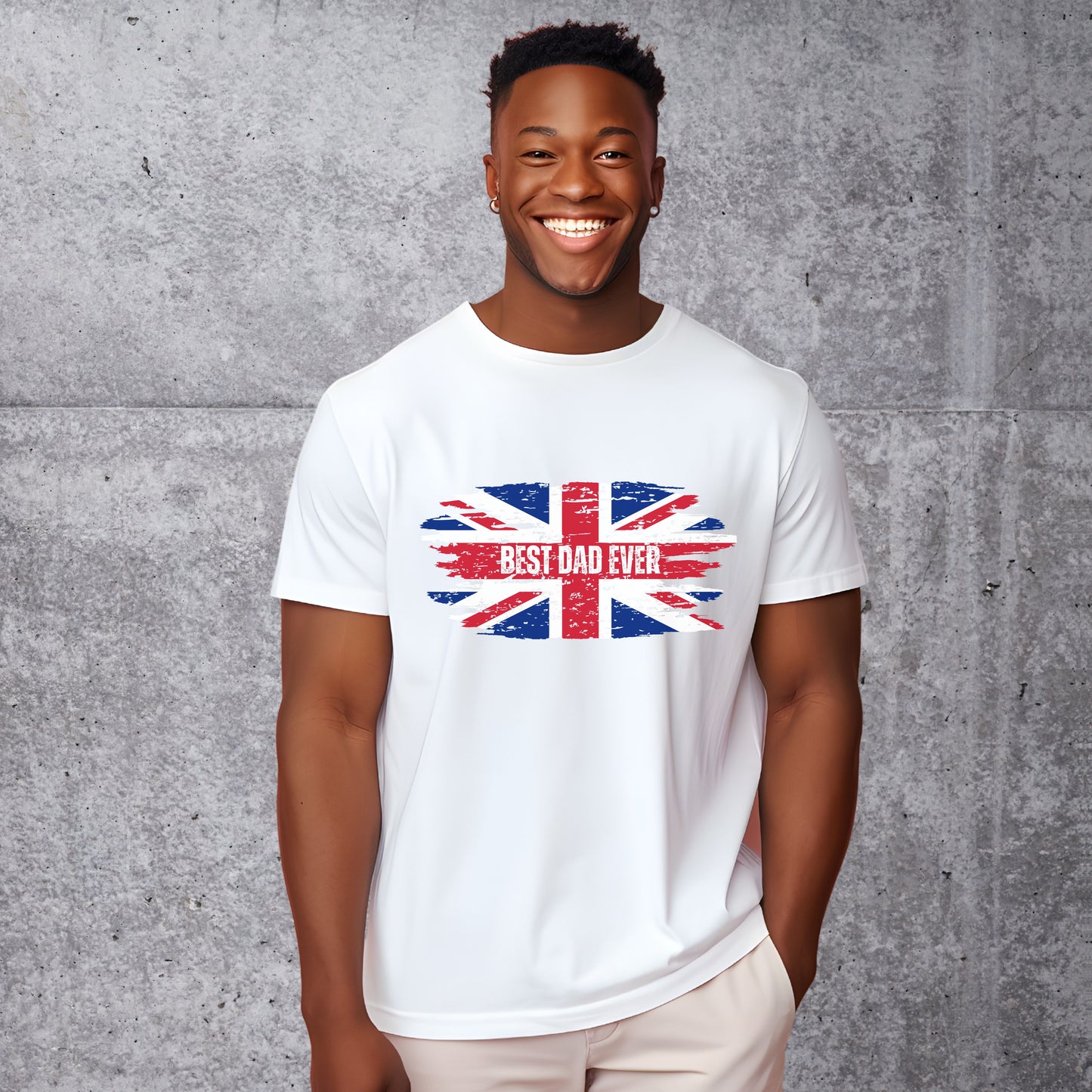 Best Dad Ever Patriotic Shirt - Father's Day Union Jack Shirt