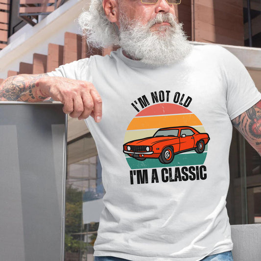 Men's 'I'm Not Old I'm a Classic' Birthday T-shirt