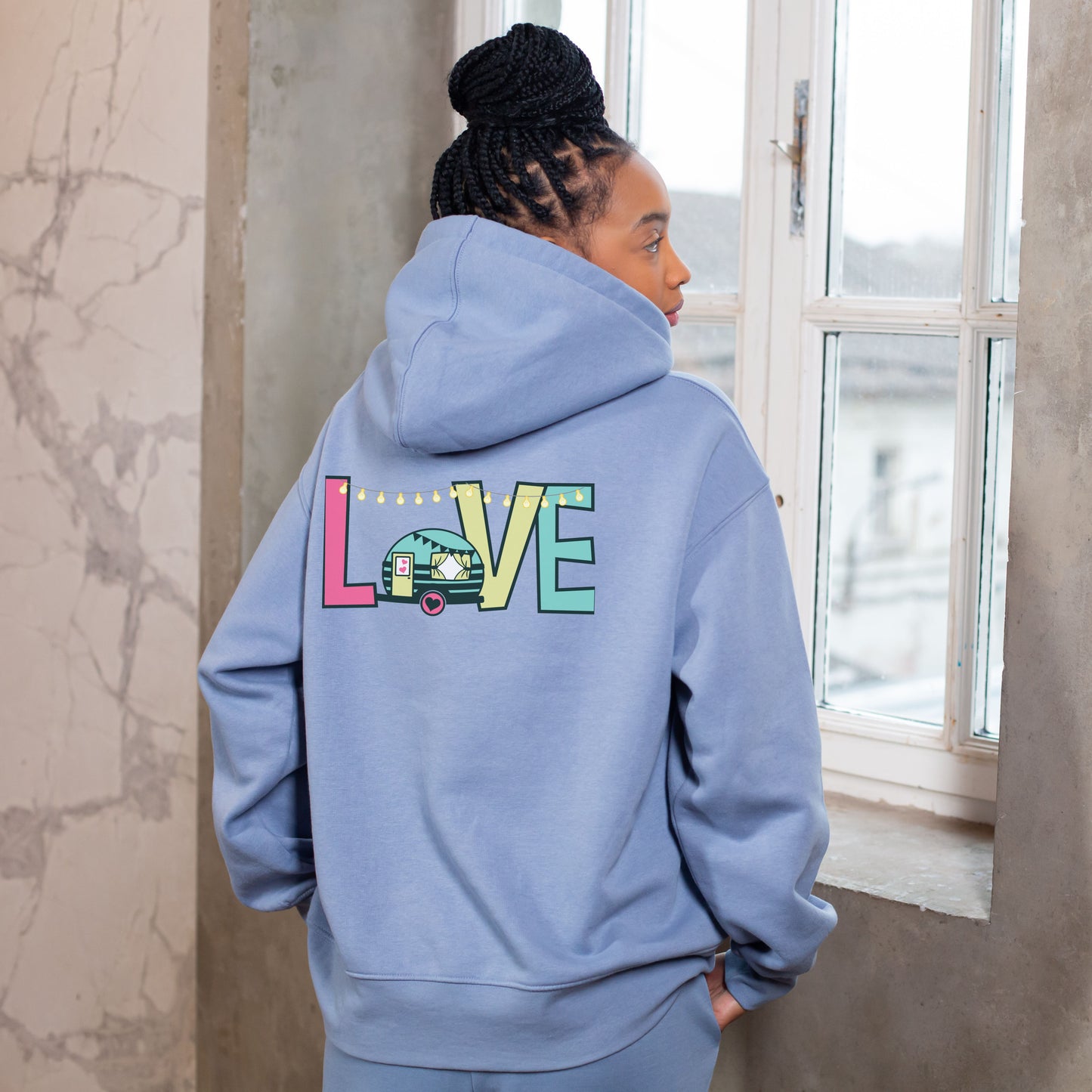 Unisex LOVE Caravanning Hoodie for Adults and Youths