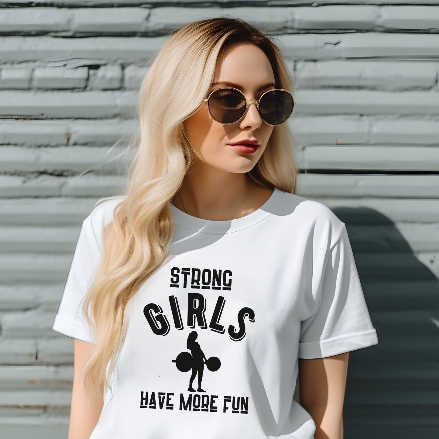 Strong Girls Have More Fun Deadlift T-shirt - Women's Relaxed Gym Wear