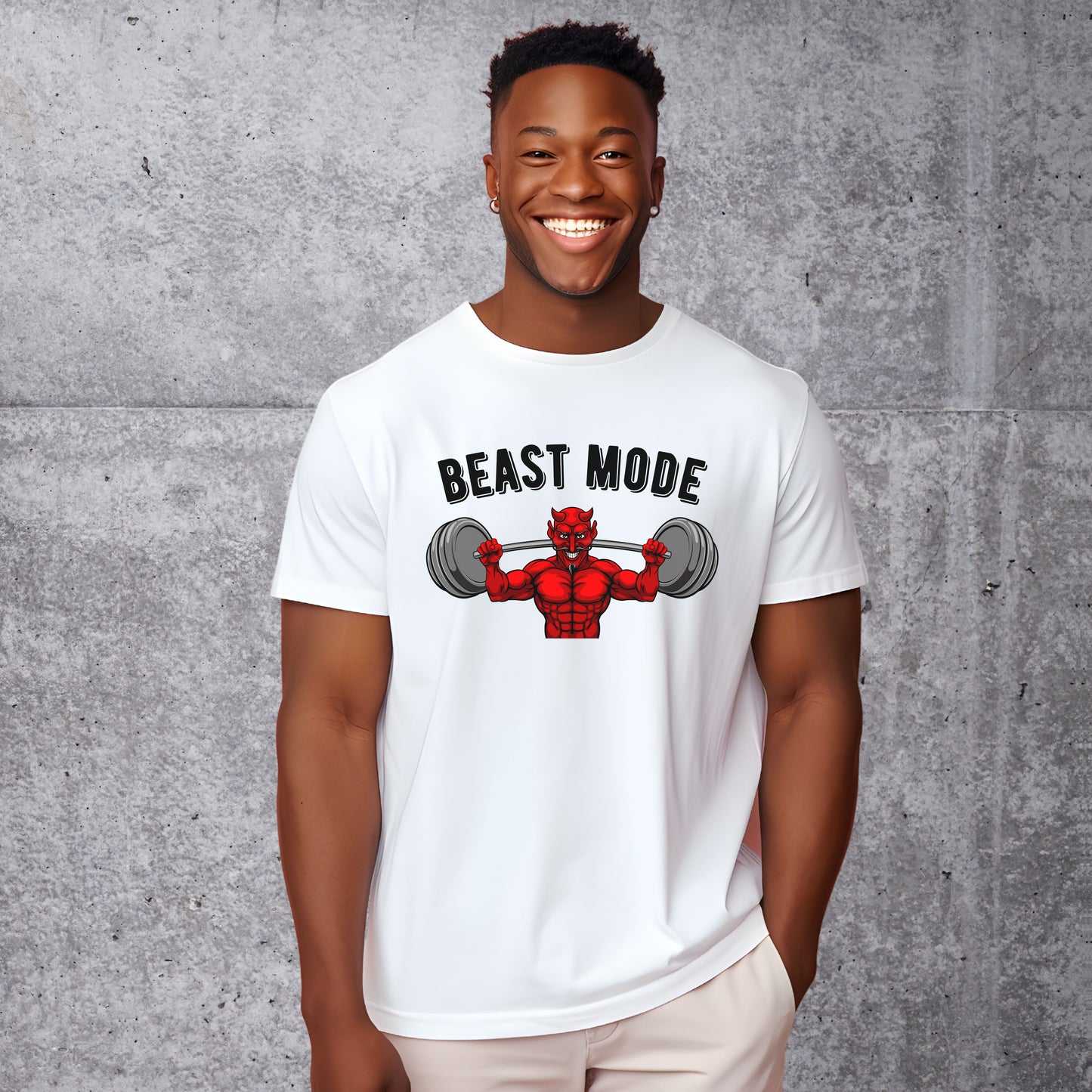 Beast Mode Gym T-shirt - Weight Training Devil Top