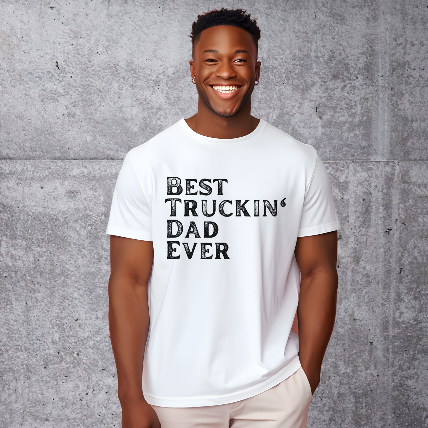 Best Truck Driver Dad T-shirt, Best Truckin' Dad Gift