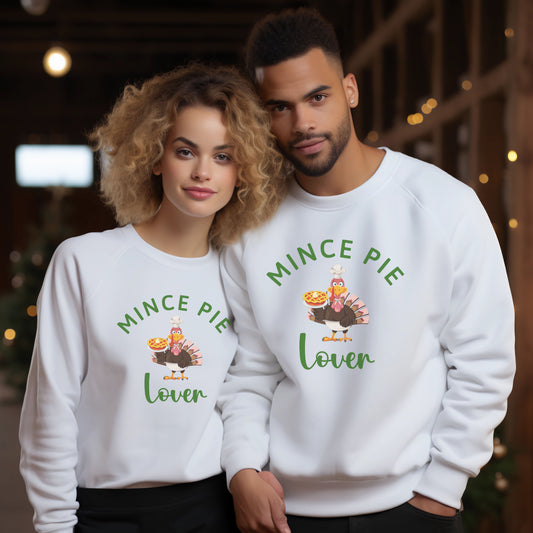 Unisex Mince Pie Lover Funny Christmas Sweater for Adults and Youths