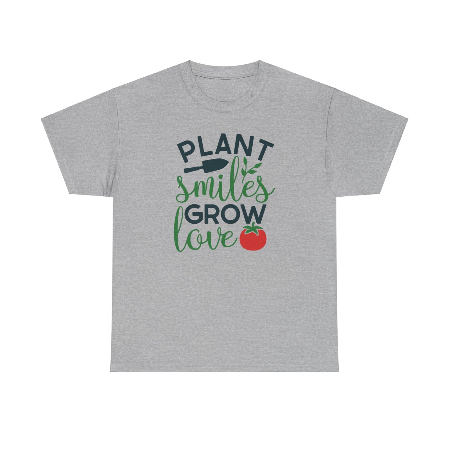 Motivational Gardening T-shirt - Plant Smiles Grow Love