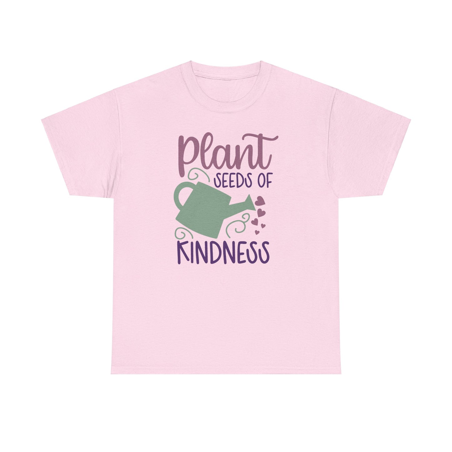 Pastel Motivational Floral T-shirt - Plant Seeds of Kindness