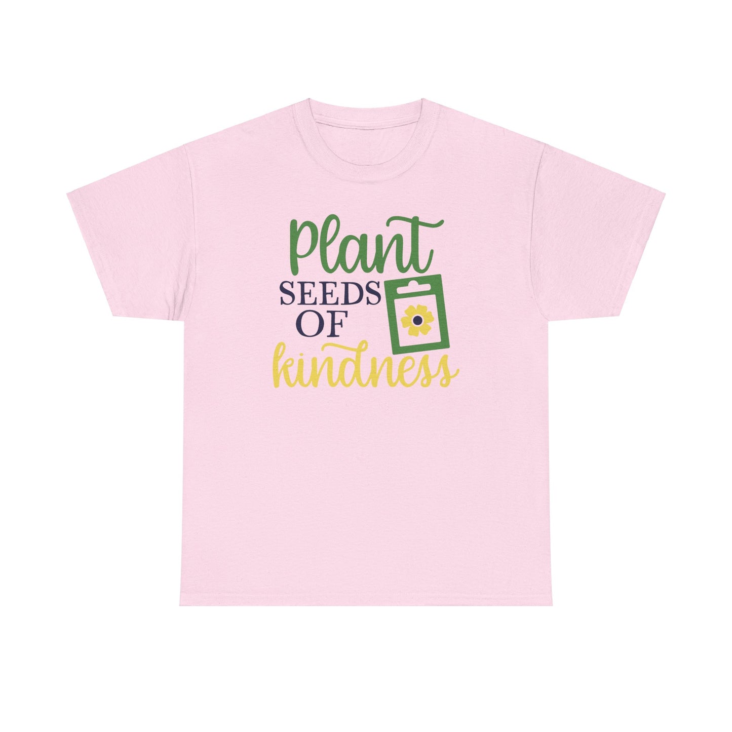 Motivational Floral T-shirt - Plant Seeds of Kindness