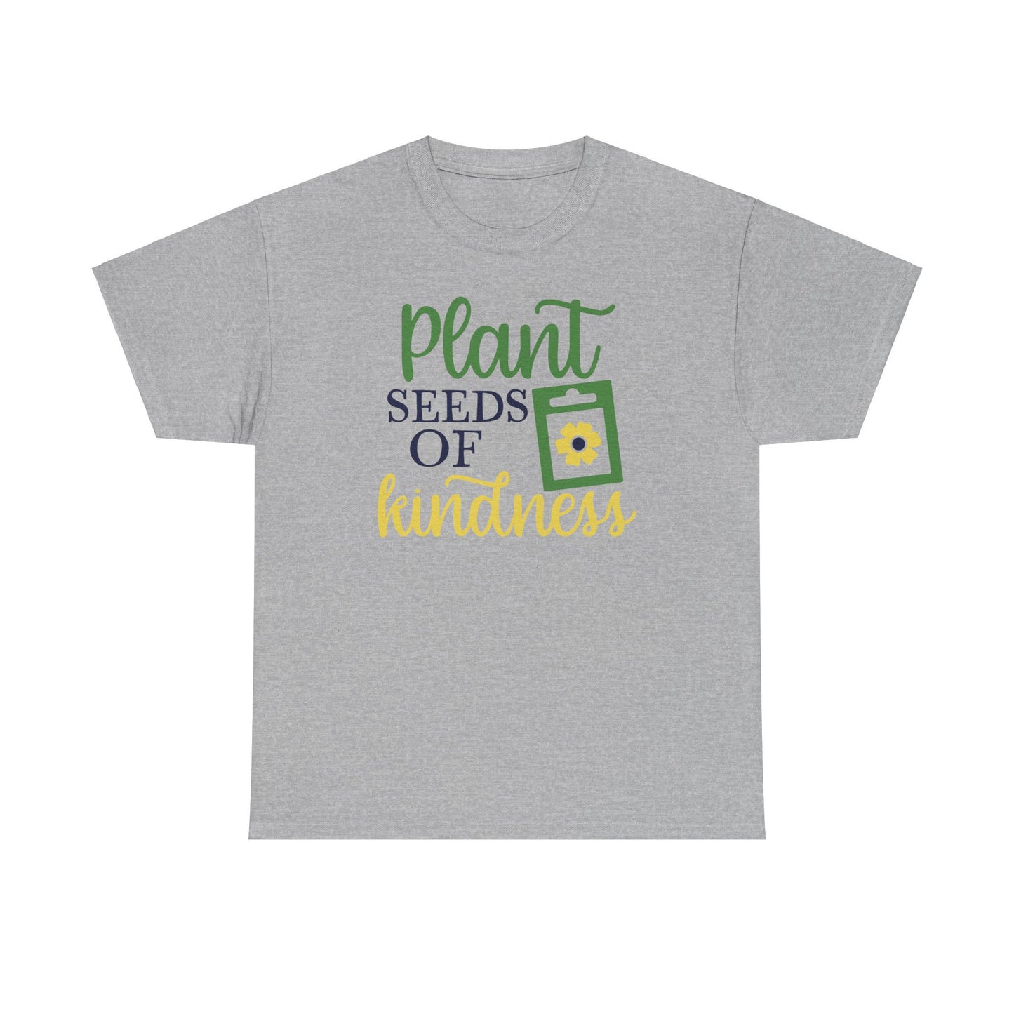 Motivational Floral T-shirt - Plant Seeds of Kindness