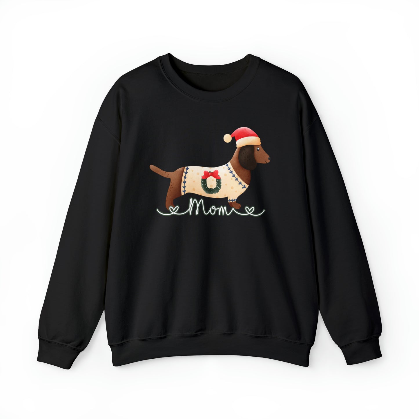 Cute Dachshund Mom Christmas Sweatshirt