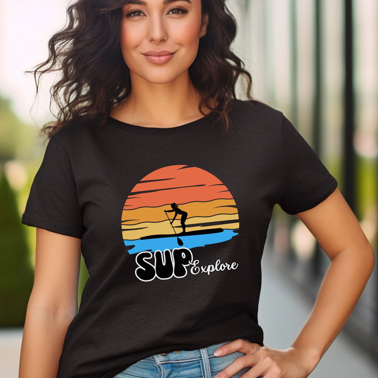 Women's SUP Explore T-Shirt - Stand Up Paddle-boarding