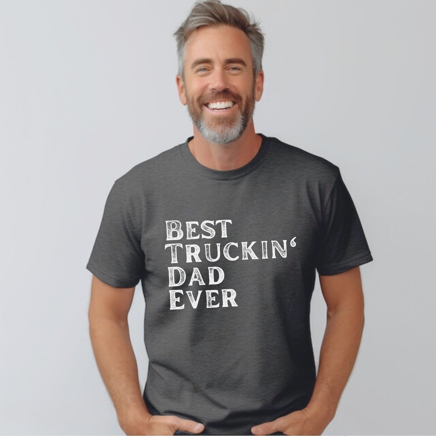 Best Truck Driver Dad T-shirt, Best Truckin' Dad Gift