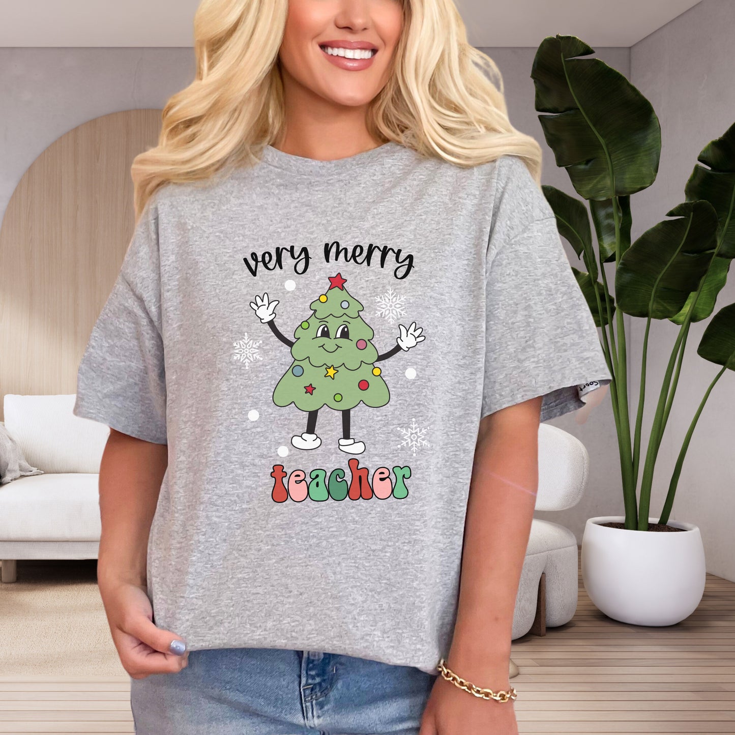 Teacher's Christmas Tree T-shirt - Best Teacher Gift